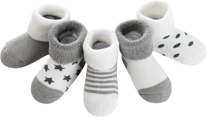 Set van 5 Extra Dikke Baby Sokken Winter Katoen Thermisch en Warm