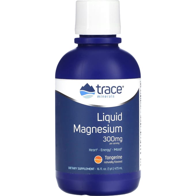 Trace, magnésium liquide, saveur mandarine, 300 mg, 16 fl oz (473ml)
