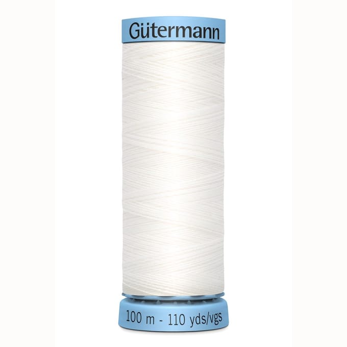 Gütermann zijde garen 100m kleur 800 - Zijden garen - Gutermann