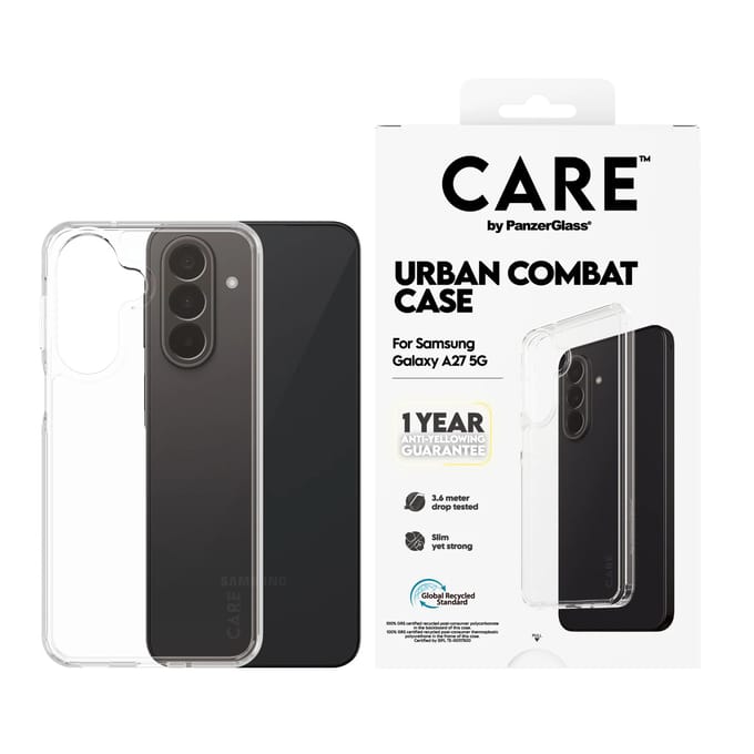 CARE by PanzerGlass Urban Combat Case voor de Samsung Galaxy A27 (5G) - Transparant