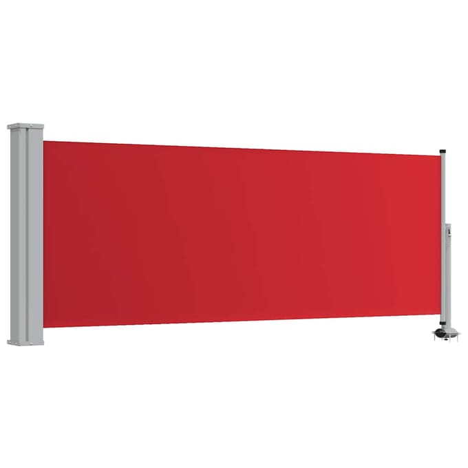 vidaXL - Tuinscherm - uittrekbaar - 100x300 - cm - rood
