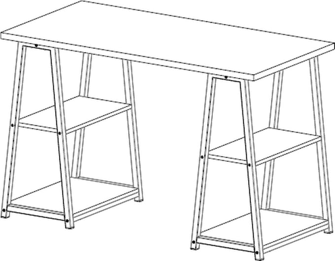 Rousseau - Bureau - 120 cm - Bruin