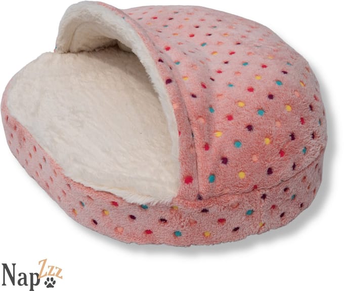 Napzzz Cuddle Cave Dotz - Roze 63x43 cm