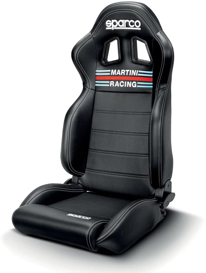 Sparco Martini Racing Racestoel R100 MY2022 Martini Racing Auto-accessoire - Zwart — Maat Onesize