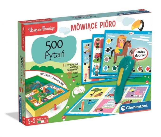 Interactief spel Clementoni Praatpen 500 Vragen (8005125507825)