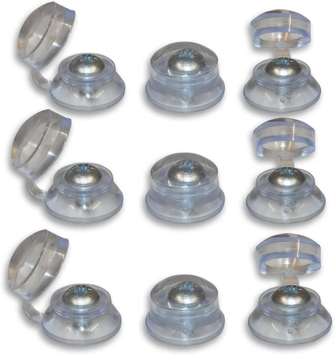 Dakbedekking Schroef Covers - Plastic Dakdoppen - Dakprojecten Afwerken - Eendelig Ontwerp - 25 stuks - Helder