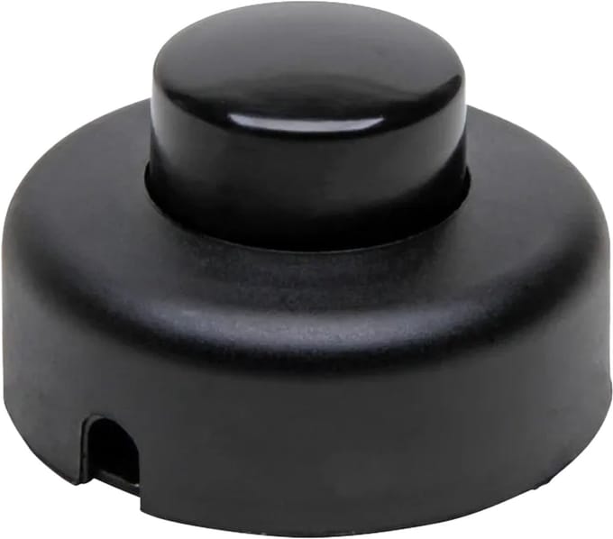 Kopp Vloerschakelaar 1-polig - 2A 250V - 300W - Zwart