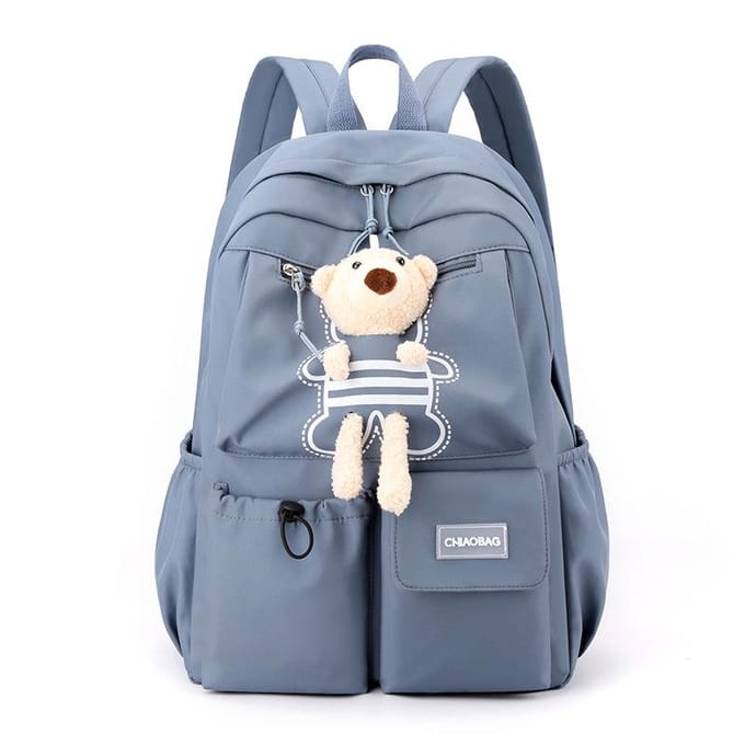 Basisschool Meisje Kinderen Lichtgewicht Rugzak Leuke Berenrugzak Grote Capaciteit Middelbare School Studenten Trend gray