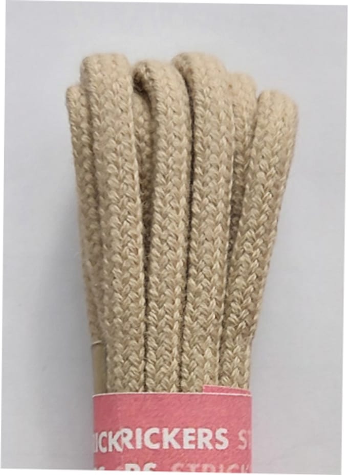 Strickers Veter - Beige - Extra Dik Rond - Lengte 120 cm - Dikte 4,5 mm - Schoenveter