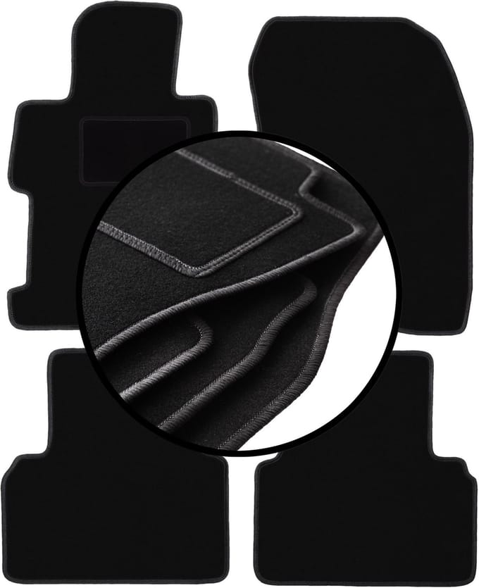 Complete set veloursmatten voor: Honda Civic VIII 4D sedan (2006-2011)