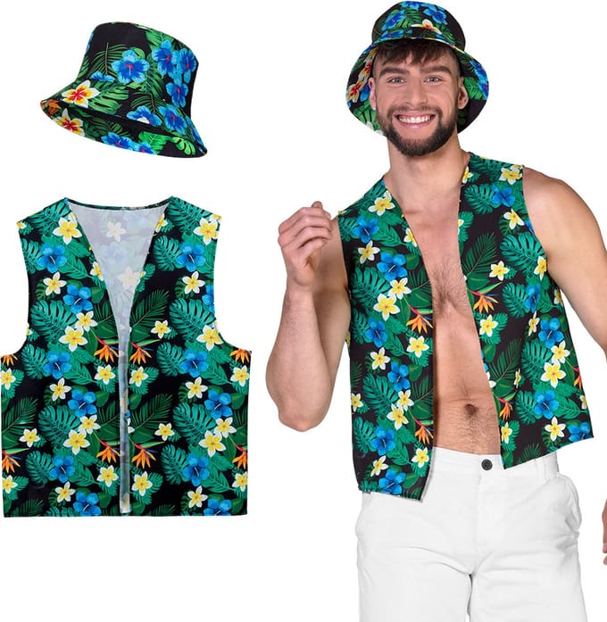 Boland - Set Toerist - Volwassenen - Unisex - - Hawaii - Carnaval - Themafeest - Funny