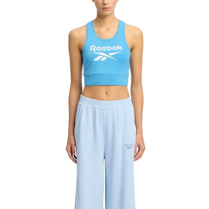 Reebok Classics Identity Big Logo Sportbeha Blauw S Vrouw