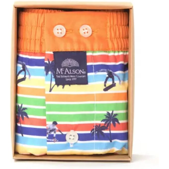 McAlson Wijde boxershort - Orange - M4145 - M