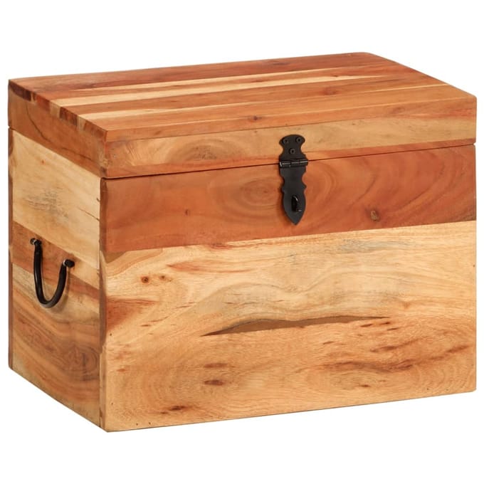 vidaXL - Opbergbox - 39x28x31 - cm - massief - acaciahout
