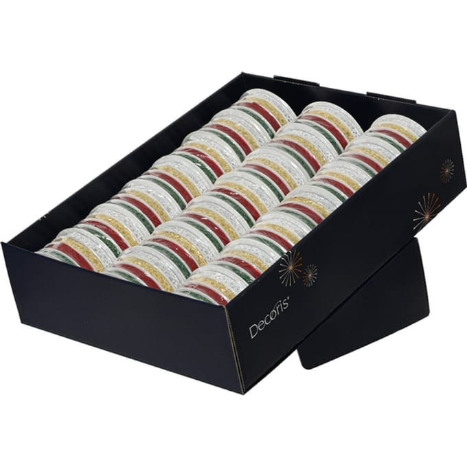 Cadeaulint Decoris rol met 4 kleuren assorti