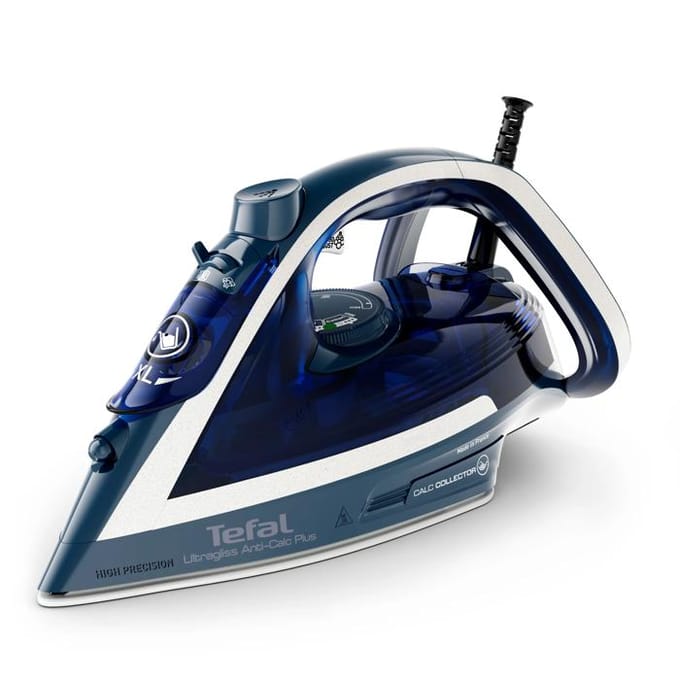 Tefal FV6830 Ultragliss Anti-Calc Plus Stoomstrijkijzer Blauw/Zilver
