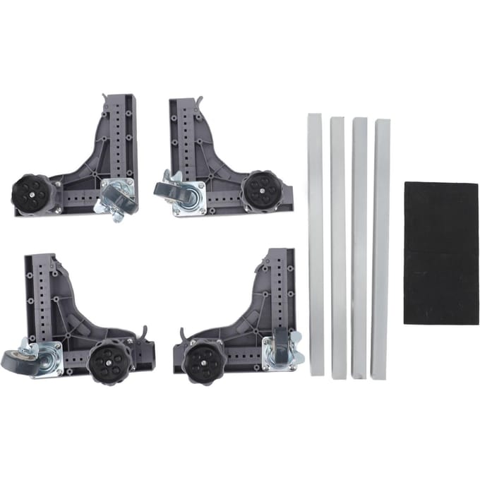Wasmachine Mobiele Roller Hoogte Breedte Lengte Verstelbaar Sterk Draagvermogen met Rem Balans gray