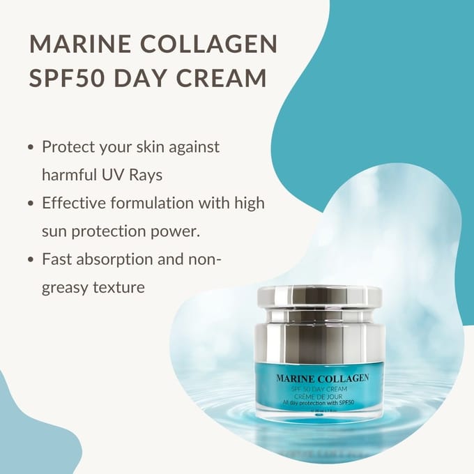 ErthSkin London Zeecollageen SPF50 dagcrème 50
