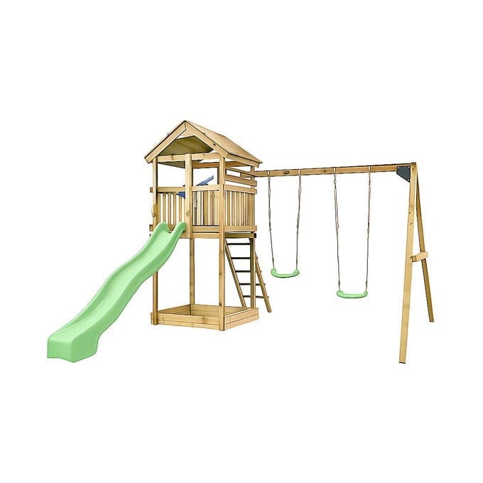 Houten Speeltoestel schommel Daan - Pastelgroen