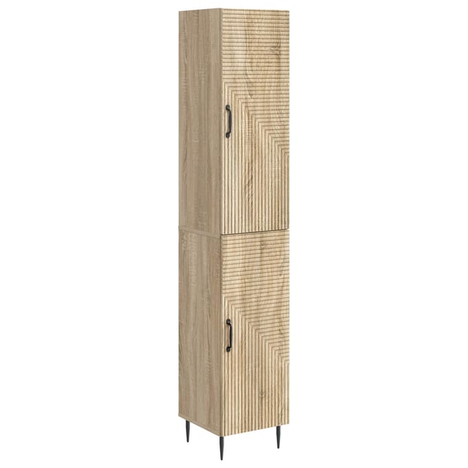 vidaXL Kastenset 2 st Sonoma Eiken Bewerkt hout