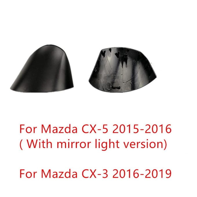 Auto Linksvoor Spiegel Lagere Base Cover Voor Mazda CX-5 2015-16 CX-3 2016-19 black