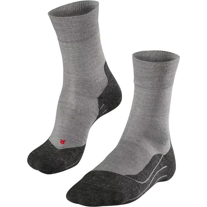 FALKE RU4 Wool anti-blaar wol functioneel materiaal hardloopsokken heren grijs - maat 46-48