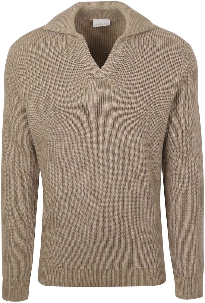 Suitable Trui Riva Knit Taupe - Maat M - Heren - Pullover