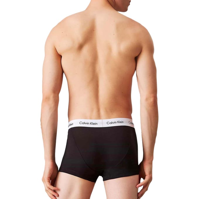 Calvin Klein Logo Stretch Boxer Briefs 3-Pack Heren Ondergoed Zwart LV00NB4389UB1 M white