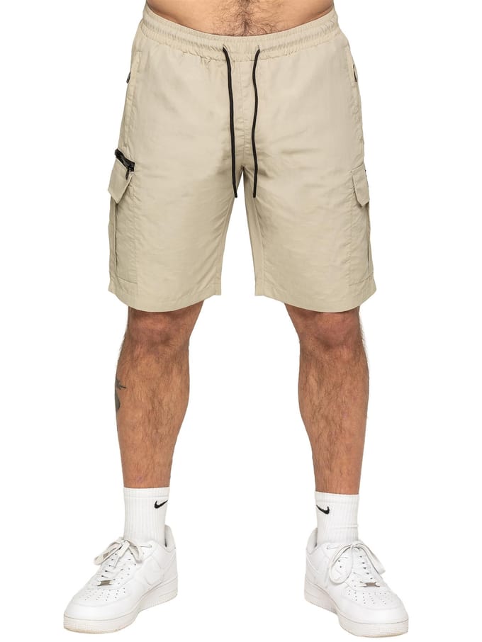 Enzo | Heren Woven Utility Cargo Shorts