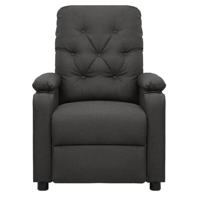 vidaXL - Fauteuil - elektrisch - verstelbaar - stof - donkergrijs