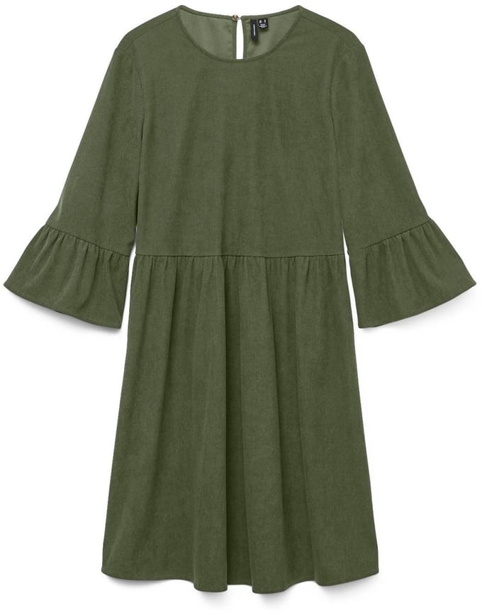 Vero Moda Curve Jurk VMCVILJA Corduroy Korte jurk