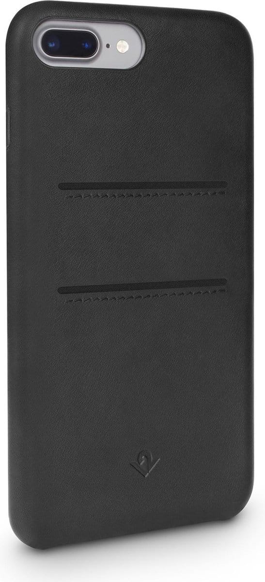 Twelve south, Hoesje geschikt voor iPhone 7 Plus / 8 Plus - Relaxed Leather Leer, Zwart