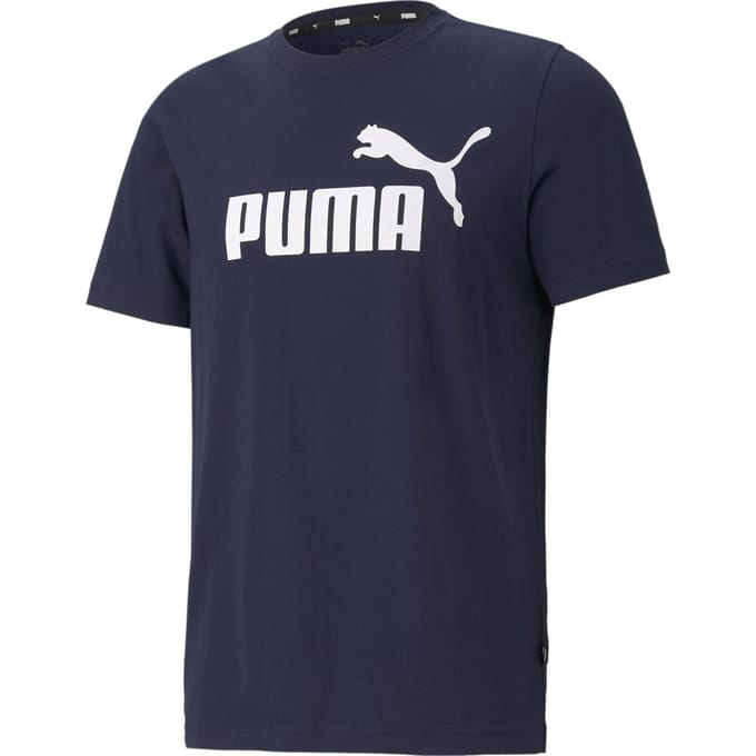 PUMA ESS Logo Tee Heren T-shirt - Donkerblauw - Maat S