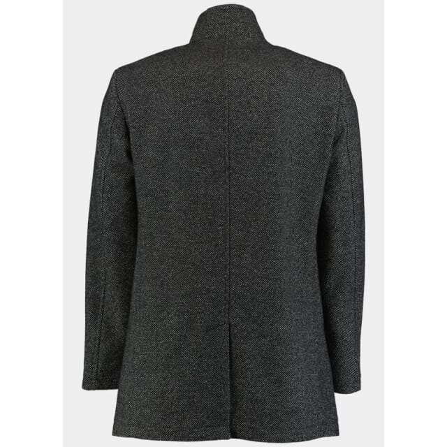 Commander Wollen Jas Zwart Wollmantel Inlet 213013461/901