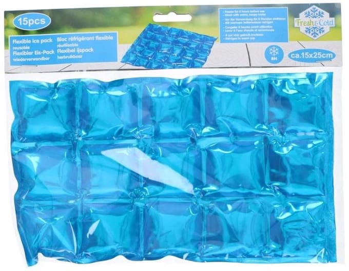 Cuisine Elegance Flexibele Koelelementen / icepacks - 4x - plat - herbruikbaar - 15 x 25 cm