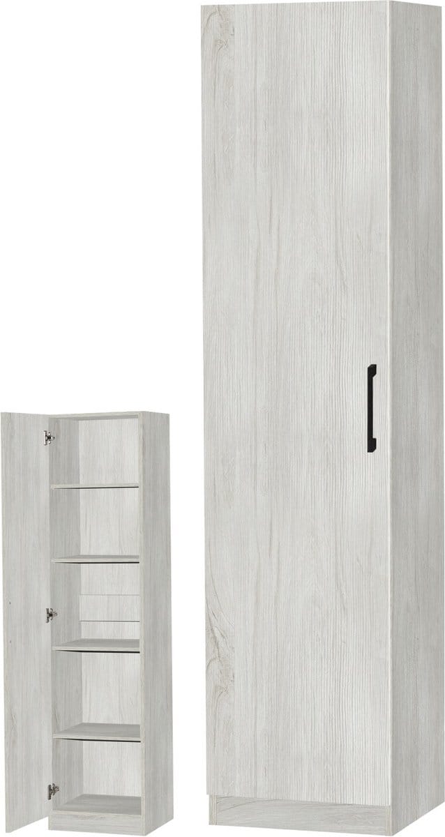Belfurn - Linnenkast 1 deur EDEN 40cm white oak