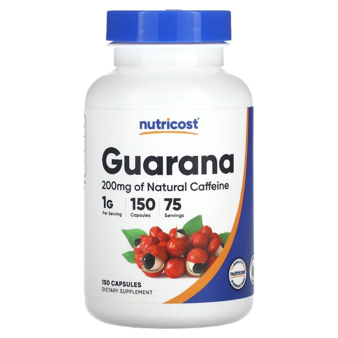 Guarana, 150 gélules (500 mg par gélule)