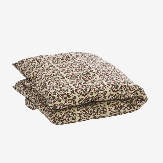 Madam Stoltz - Matraskussen 60x100cm - Zand, syrah, khaki - loungekussen