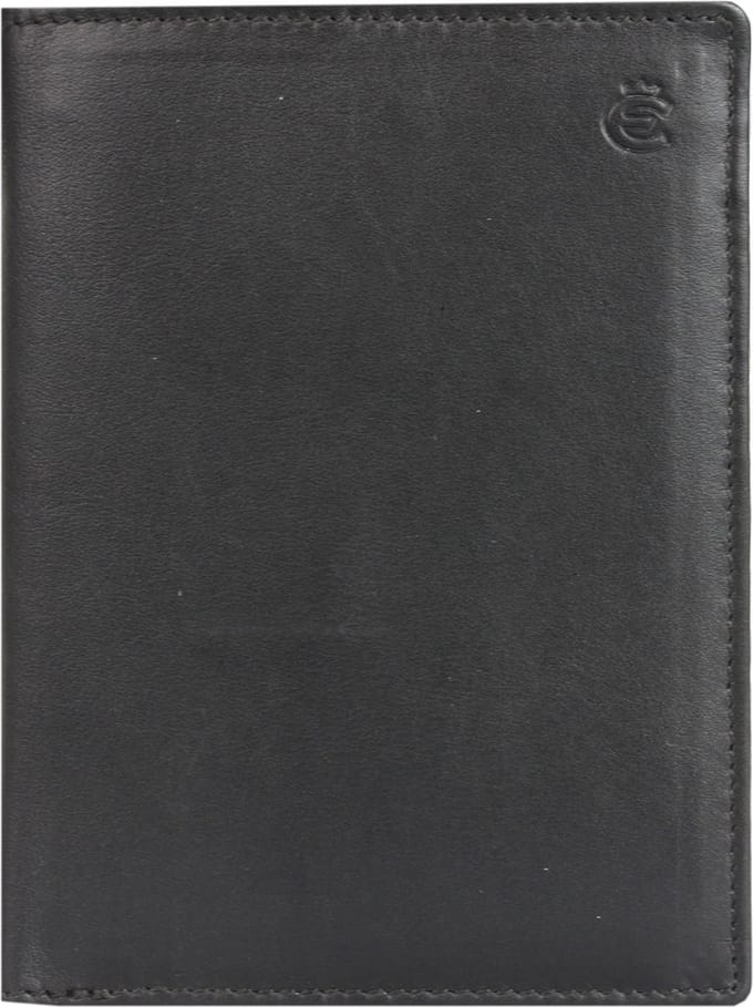 Esquire Eco portemonnee leer 9,5 cm - Jongens - Staand formaat - black