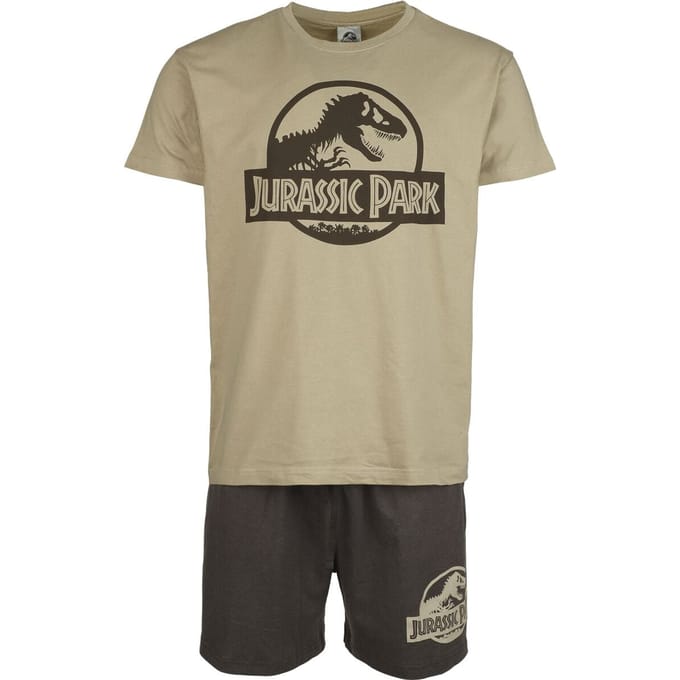Jurassic Park Pyjama - Logo - S tot 3XL - voor Mannen - meerkleurig