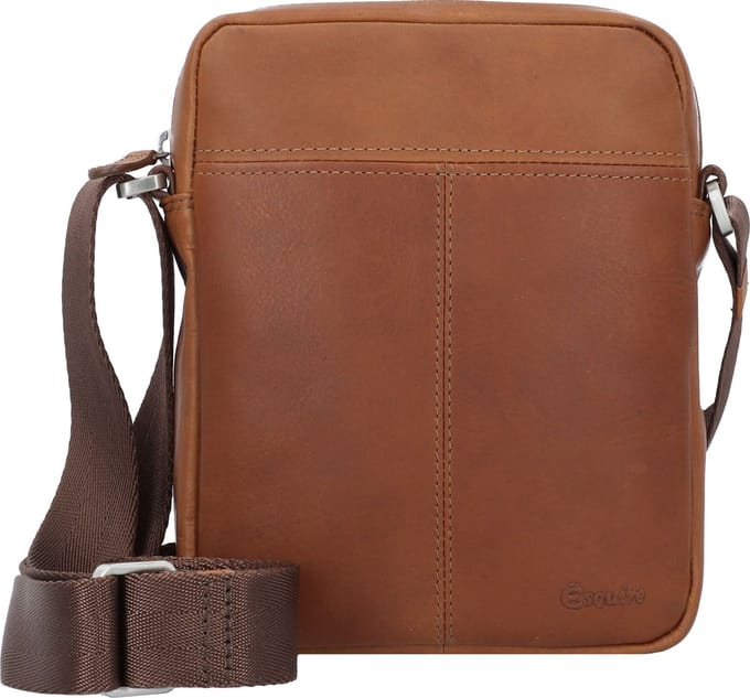 Esquire Schoudertas Dallas Crossbody Bag Brown Bruine
