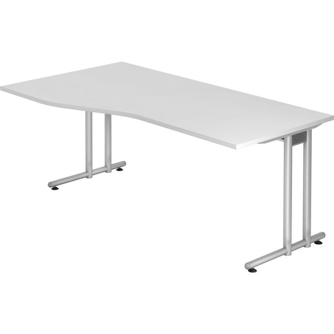 NANO 18 S | Bureau - 180 x 100 Wit/Zilver