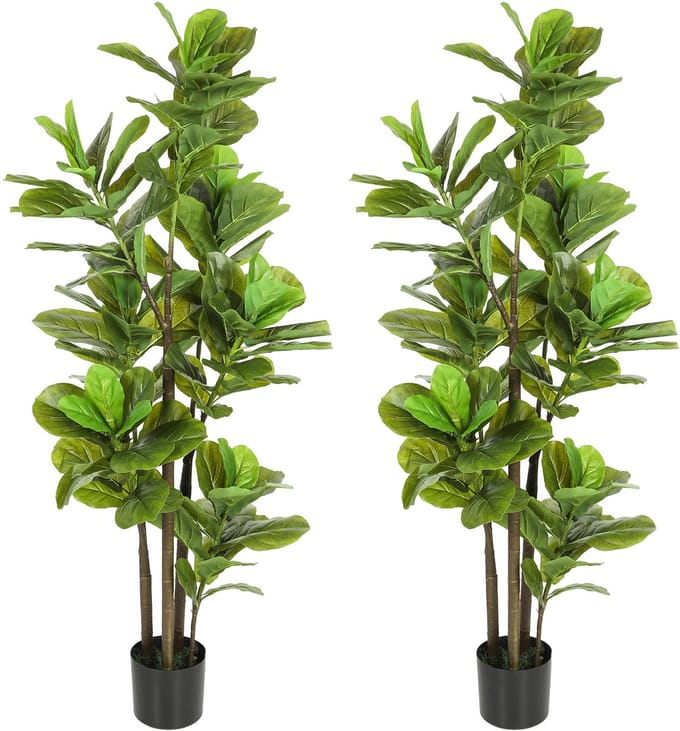 HOMCOM - Kunstplanten - PEVA - 17x17x150cm - Groen