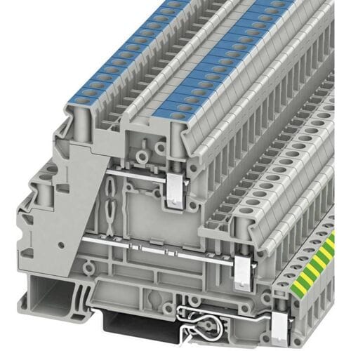 Phoenix Contact 3214361 Aardklem 3-etages 6.2 mm Schroeven Grijs 50 stuk(s)