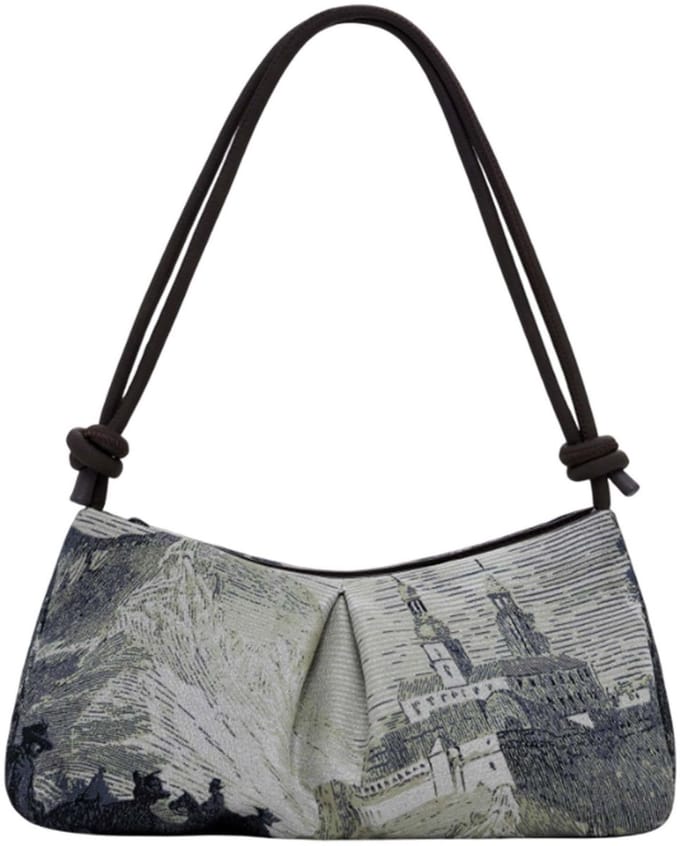 Desigual schoudertas Milho Lacroix Shoulder Bag Gris Verdoso veelkleurig