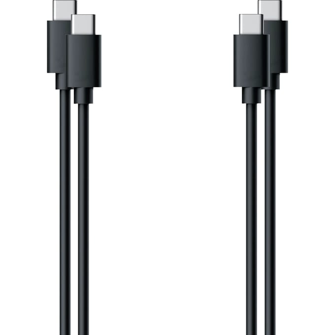 USB-C naar USB-C kabel - 1 meter - Zwart - (2-pack)