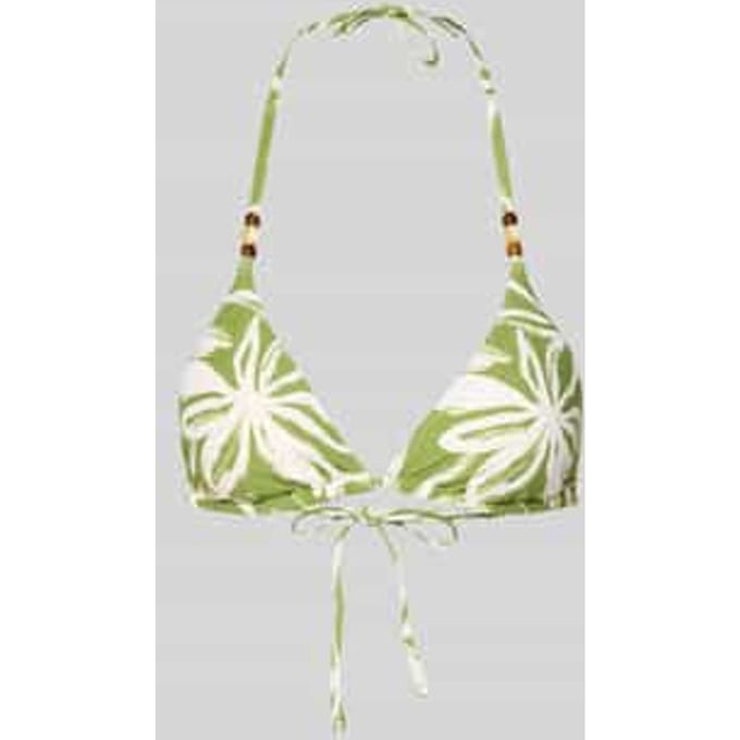 Bikinitop met halter model 'ABSTRACT FLORAL STRAPPY'