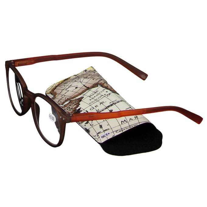 Pharma Glasses Leesbril Comp Bruin/Oranje +2.50 1 Bril