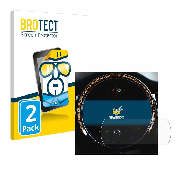 BROTECT - Screenprotector voor Mini Cooper 2021 Infotainment System 8.8" - Folie Beschermfolie transparant 2 Stuks