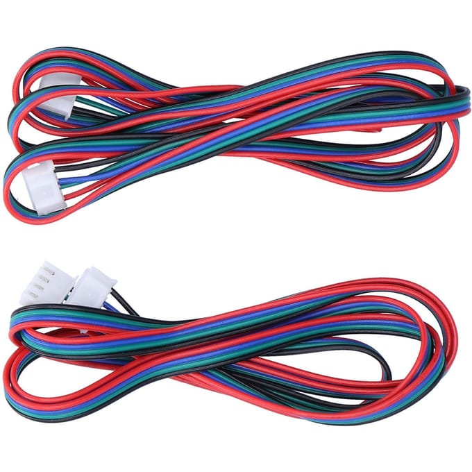 Lot de 2 câbles de moteur terminaux en ABS, légers, portables, accessoires industriels pour imprimantes 3D red